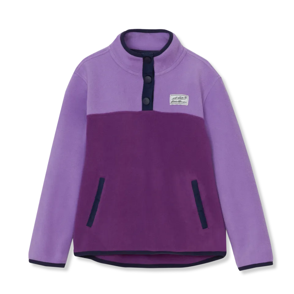 Eddie Bauer Polarfleece hanorac fete roz sfert fermoar