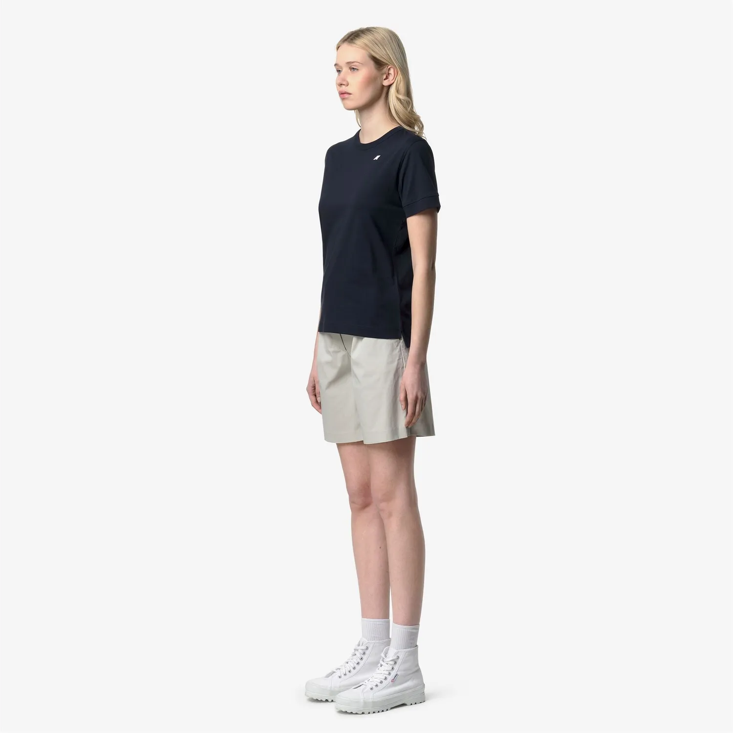 K-Way Emel tricou dama albastru din bumbac